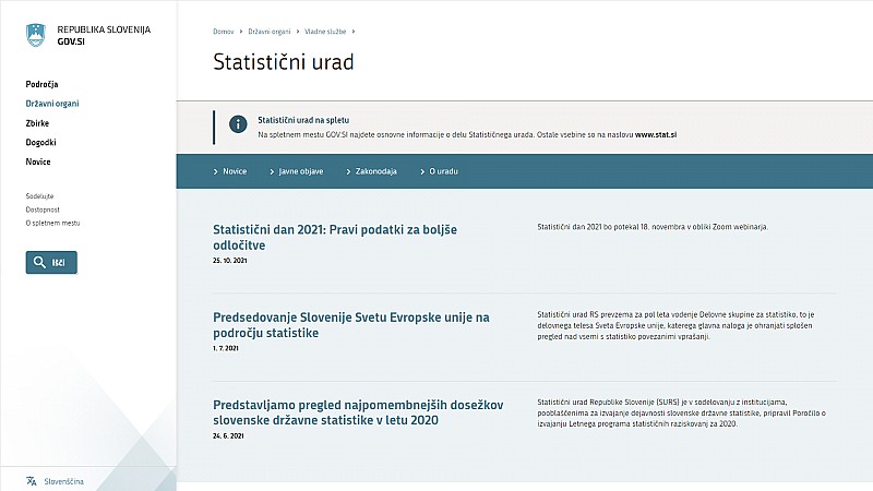 Statistični urad RS je pozval RRA GIZ  k sodelovanju v Sosvetu za regionalne statistike